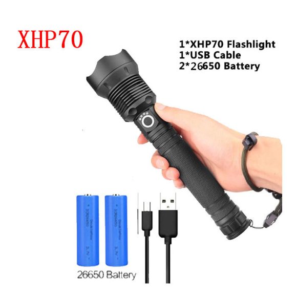 USB Charging Zoom P50 Flashlight - Image 7
