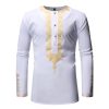 Men's Casual Long-sleeved Polyester Shirt Bronzing - Image 10