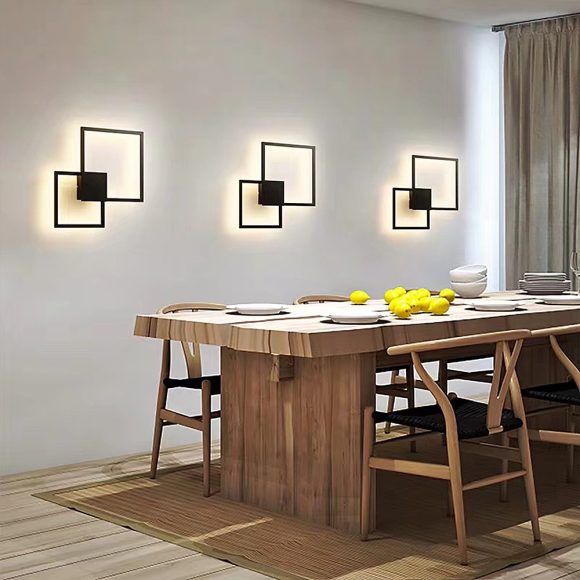 Simple geometric line LED shape wall light - Image 3