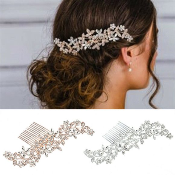 Bridal Jewelry Wedding Hair Clip With Drill - Image 7