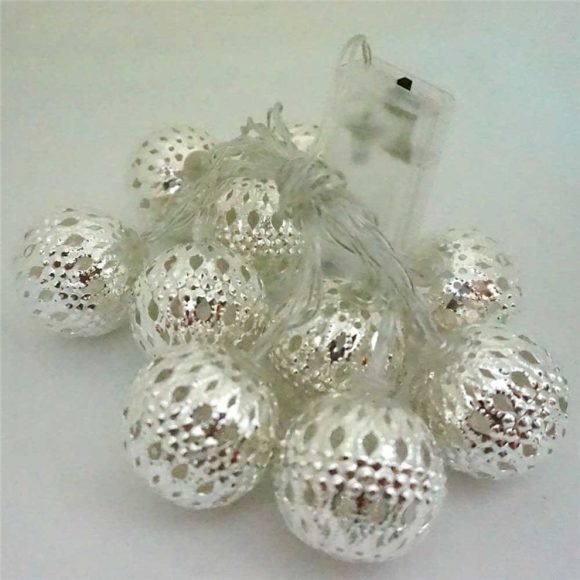 LED Fairy Garland Hollow wrought iron Ball - Image 3
