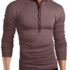 Men's Long Sleeve V-Neck Slim T-Shirt - Image 3