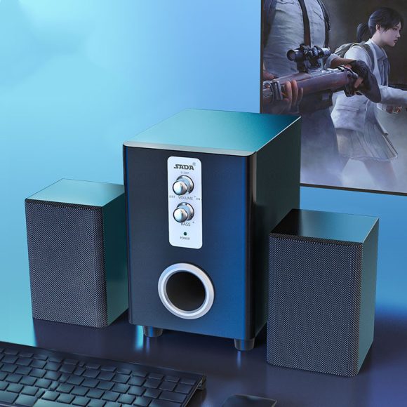 3 in 1 Home Speaker 3.5mm Wired Computer Speakers HD Sound USB Powered Sound Box - Image 5