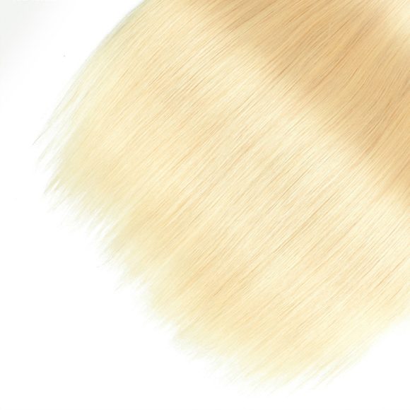 Blond Straight Wave Human Real Golden Hair - Image 5