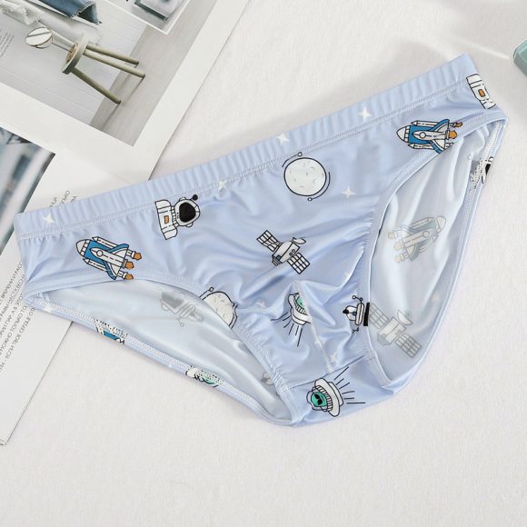 Briefs Printed Ice Silk Underwear Breathable Refreshing Thin Panties - Image 7