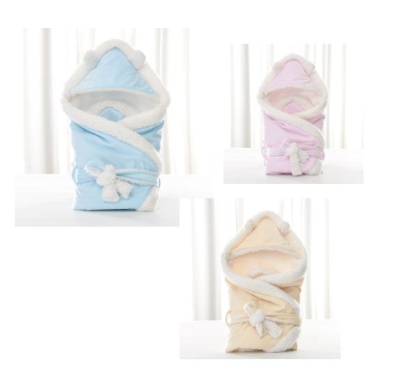 Newborn baby being hugged and swaddled by baby - Image 4