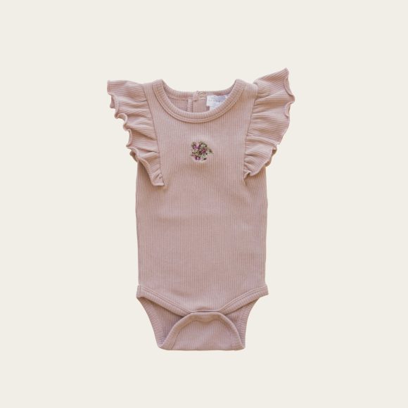 Rose Grey Embroidered Knitting Baby Kids Clothing - Image 9