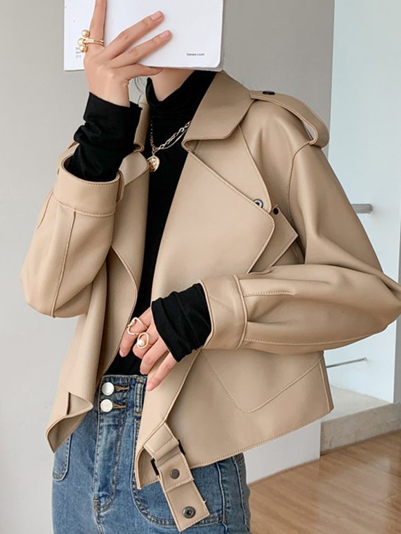 New Genuine Leather Clothes Women's Jacket Sheepskin Loose-fitting Short Coat - Image 7