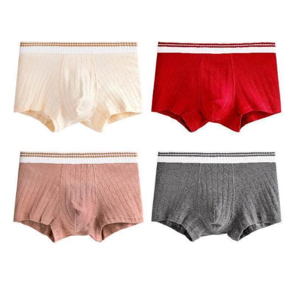 Men's Cotton Mid-waist Youth Comfortable Breathable Boxers - Image 6