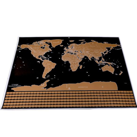 Personalized Black Scratch Off Art World Map Poster Decor Large Deluxe Poster Edition Travel - Image 4