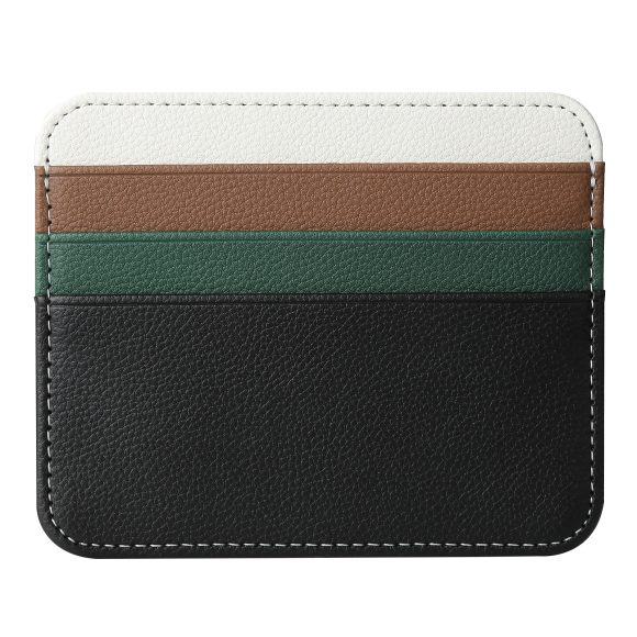 Ultra-thin Double-sided Large Capacity Leather Card Bag - Image 2