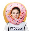 Halloween Party COS Donut Head Set Strawberry Cake Props Stage Performance Costume - Image 5
