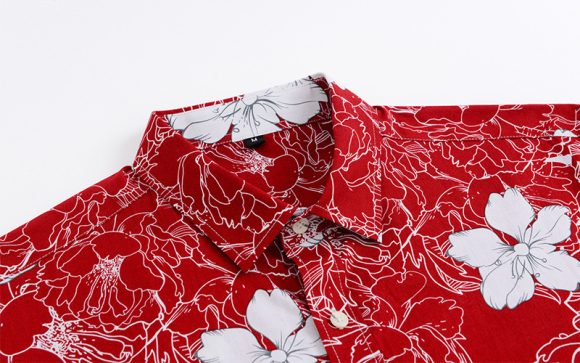 Printed short-sleeved shirt men's European beach - Image 7