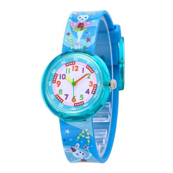 Children's Silicone Cartoon Transparent Cute Fashion Watch - Image 3