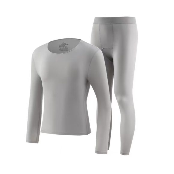 Men's High Elasticity Warm Ultra-thin Autumn Clothing And Pants Set - Image 4