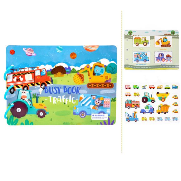 Children's Early Education Educational Velcro Hand Tear Pull Book Baby Quiet Paste Book Toy - Image 9