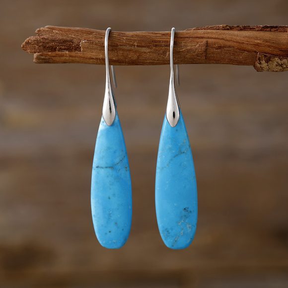 High Quality Light Luxury Long Water Drops Natural Stone High-key Eardrop - Image 9