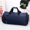 Fitness bag men's sports bag basketball training bag football bag portable travel bag cylinder bag shoulder bag waterproof - Image 4