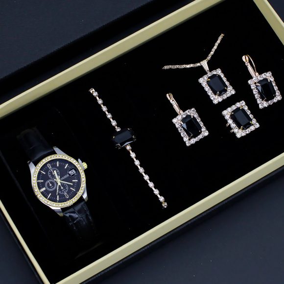 Women's Five-piece Square Jewelry Watch - Image 9