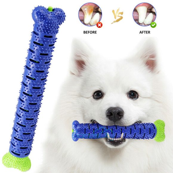 Dog Chew Toys Toothbrush Pets Molar Tooth Cleaning Brushing Stick Doggy Silicone - Image 9