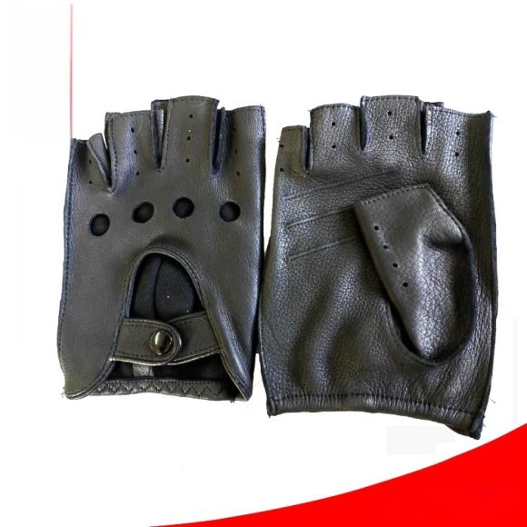 Winter Sheepskin Half Finger Gloves - Image 3