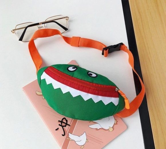 Cartoon Children's Canvas Embroidered Crossbody Bag - Image 7