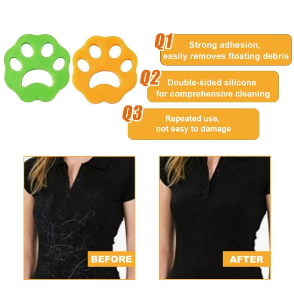 2 Pack Pet Hair Remover For Laundry Lint Catcher Laundry Hair Catcher For Washing Machine Reusable Dog Hair Remover For Laundry,Nontoxic Dog Hair Catcher For Bedding,Clothes. - Image 3