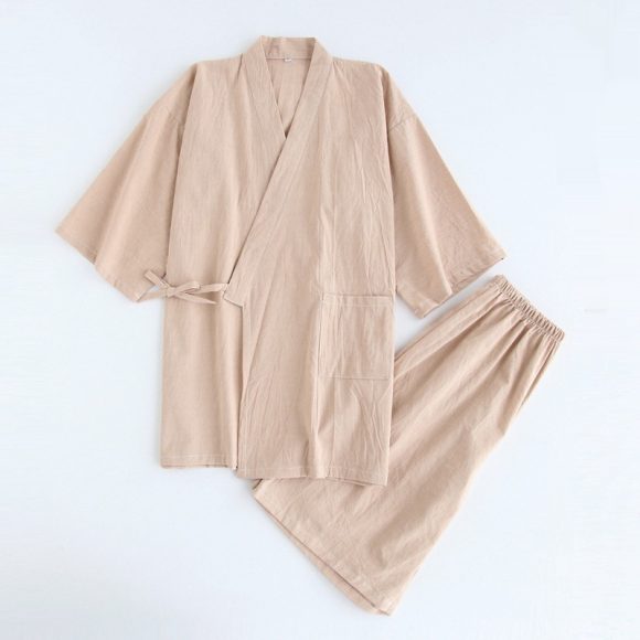 Japanese Men's Kimono Pajamas Short-sleeved Shorts - Image 4