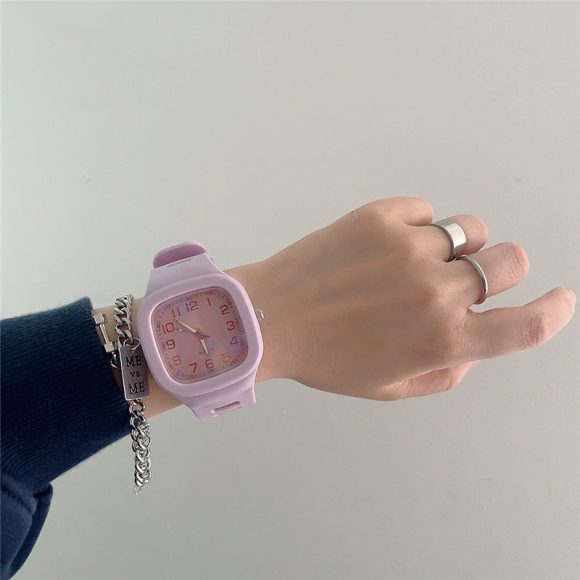 Student Couple Fashion Simple Square Digital Electronic Watch - Image 8