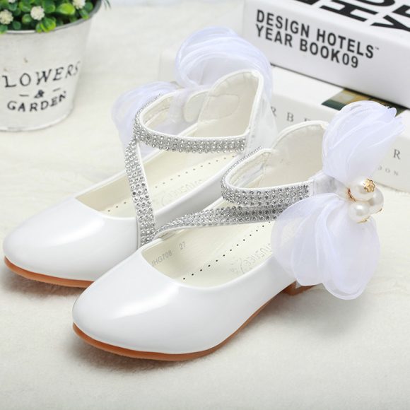Little High-heeled Big Kids Princess Shoes - Image 4