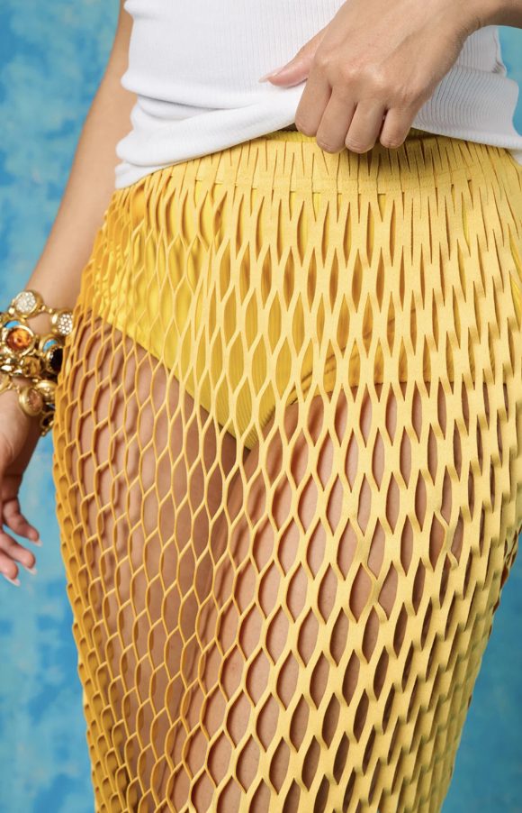 Women's Fishnet Beach Skirt Tassel Skirt - Image 2