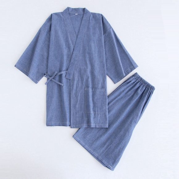 Japanese Men's Kimono Pajamas Short-sleeved Shorts - Image 5