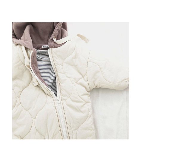 Baby Padded Quilted Kumpsuit Outing Clothes - Image 5