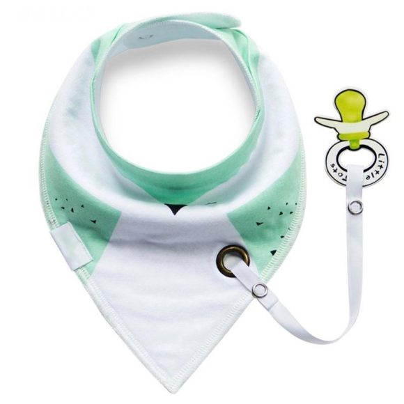 Bib with Pacifier Clip - Image 4