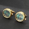 Men's Light Luxury Clock Cufflinks Fashion French Rotatable Golden Cuff - Image 3