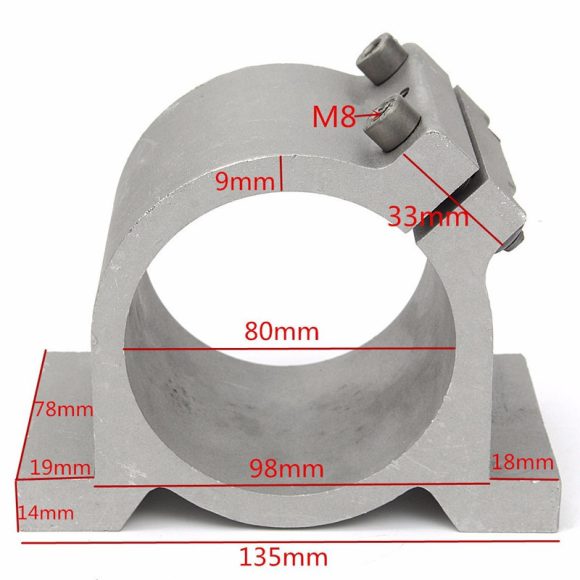 Diameter Spindle Motor Mounting Bracket Fixture 80mm - Image 4