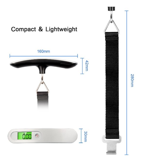 Selling T scale portable portable electronic baggage scale 50kg outdoor travel small scale - Image 2