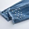 Girls Lace Pearl Jeans Set - Image 4