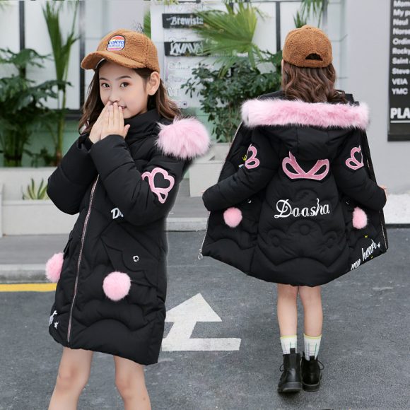 Girls' cotton-padded jackets - Image 4