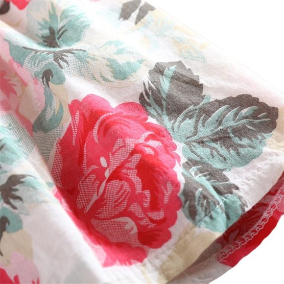 Summer Children Sleeveless Girl Denim Floral Dresses - Image 5