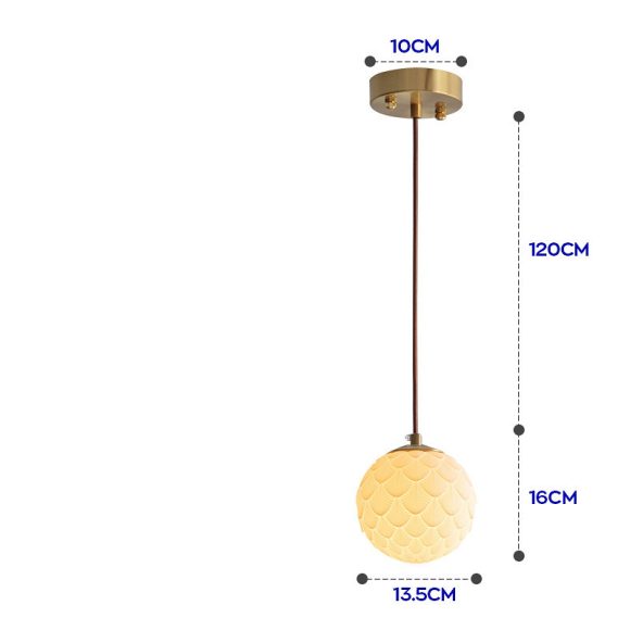 Nordic Japanese Simple Creative Light-transmitting Porcelain Chandelier - Image 4