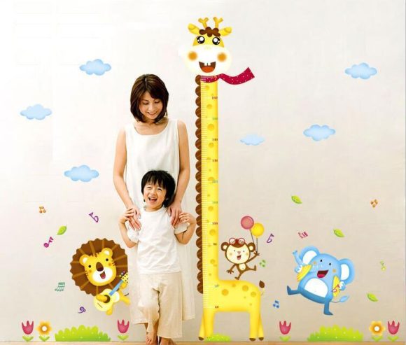 Diy Giraffe Height Chart Measure Wall Stickers - Image 4