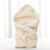 Newborn baby being hugged and swaddled by baby - Image 6
