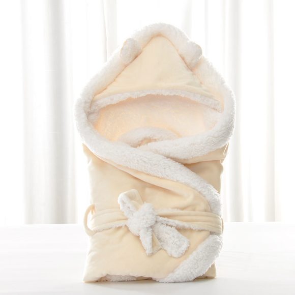 Newborn baby being hugged and swaddled by baby - Image 6