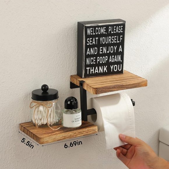 Fashion Personalized Bathroom Shelf Roll Stand - Image 4
