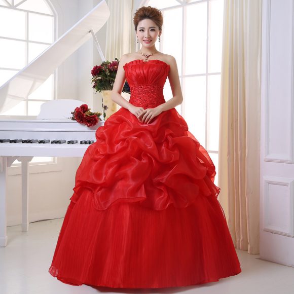 New Bustier Korean Princess Thin Wedding Dress - Image 3