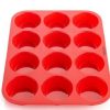 12 Cup Silicone Muffin pan &Cupcake Baking Pan