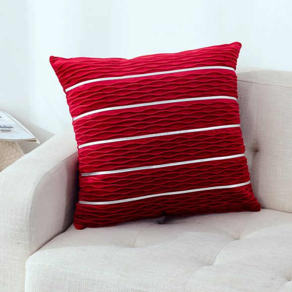 Simple Luxury Striped Velvet Pillow Cover Pillow Cushion Cover Pillow Case Covers for Sofa Flannel Velvet Sofa Cushion Cover - Image 6