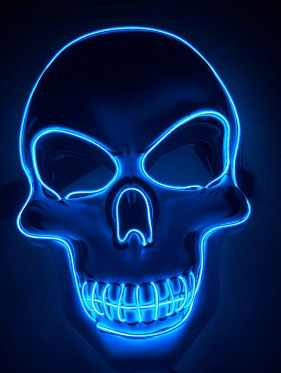 Halloween Skeleton Mask LED Glow Scary Mask - Image 9