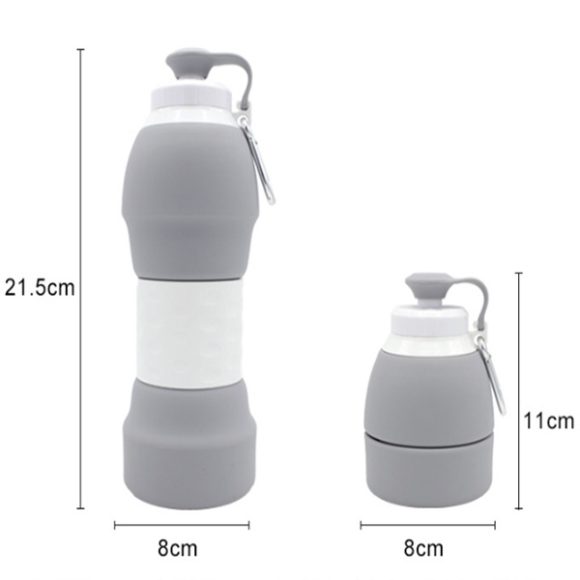 Silicone folding water bottle - Image 3